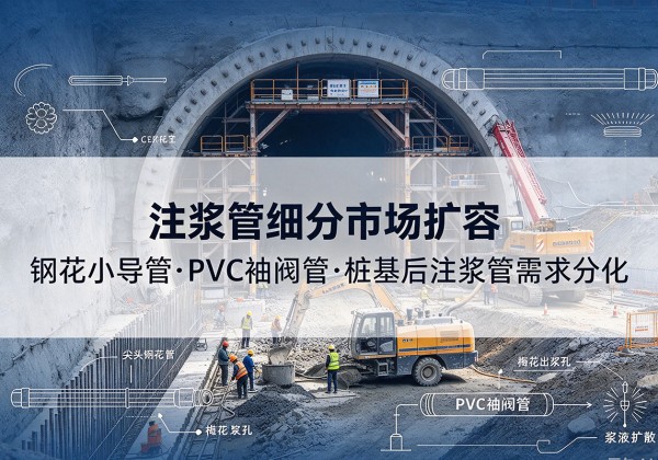 格尔木注浆管细分市场扩容，隧道钢花小导管、PVC 袖阀管、桩基后注浆管需求分化